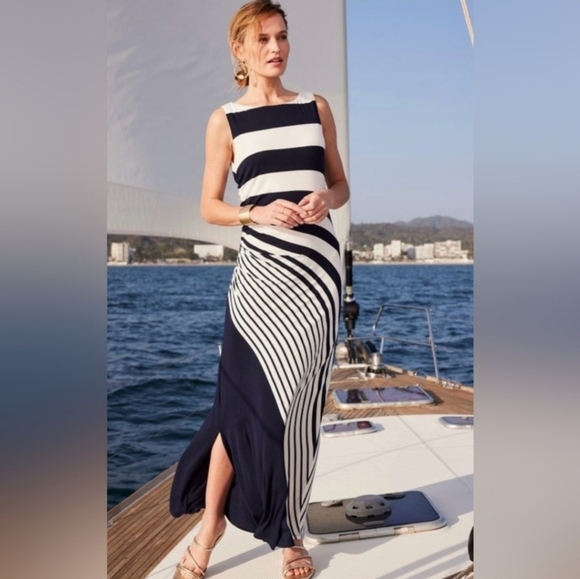 Women's Soft Surroundings Vela Infinity Sleeveless Maxi Dress, Size Medium - Picture 1 of 4